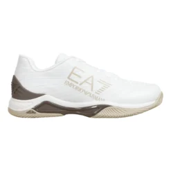 EA7 Tech Scarpa Per Terra Rossa Uomini - Bianco, Oliva