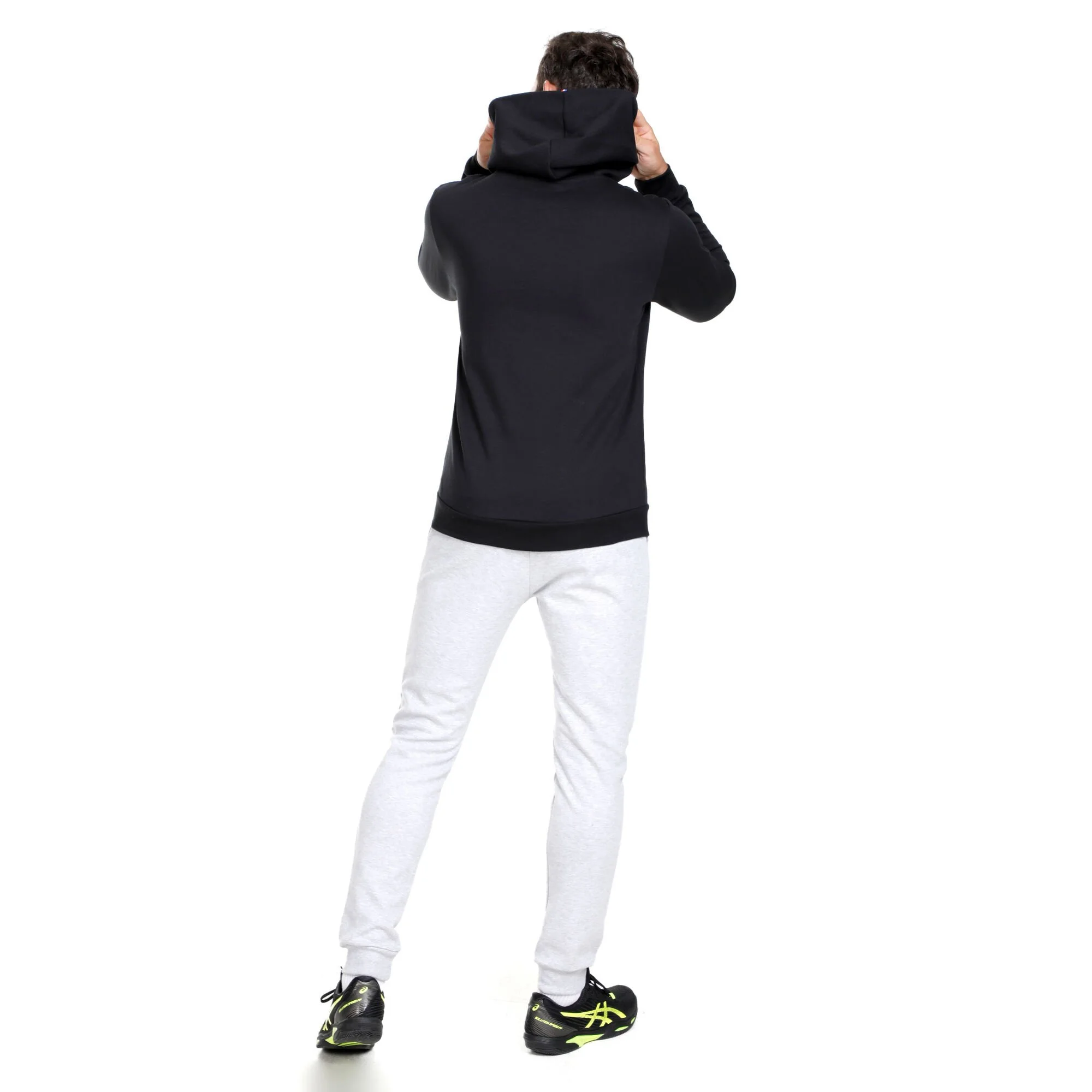 Le Coq Sportif Essentials N°1 Felpa Con Cappuccio Uomini - Nero - immagine 4