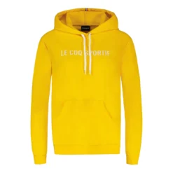Le Coq Sportif Nr°1 Felpa Con Cappuccio Donna - Giallo
