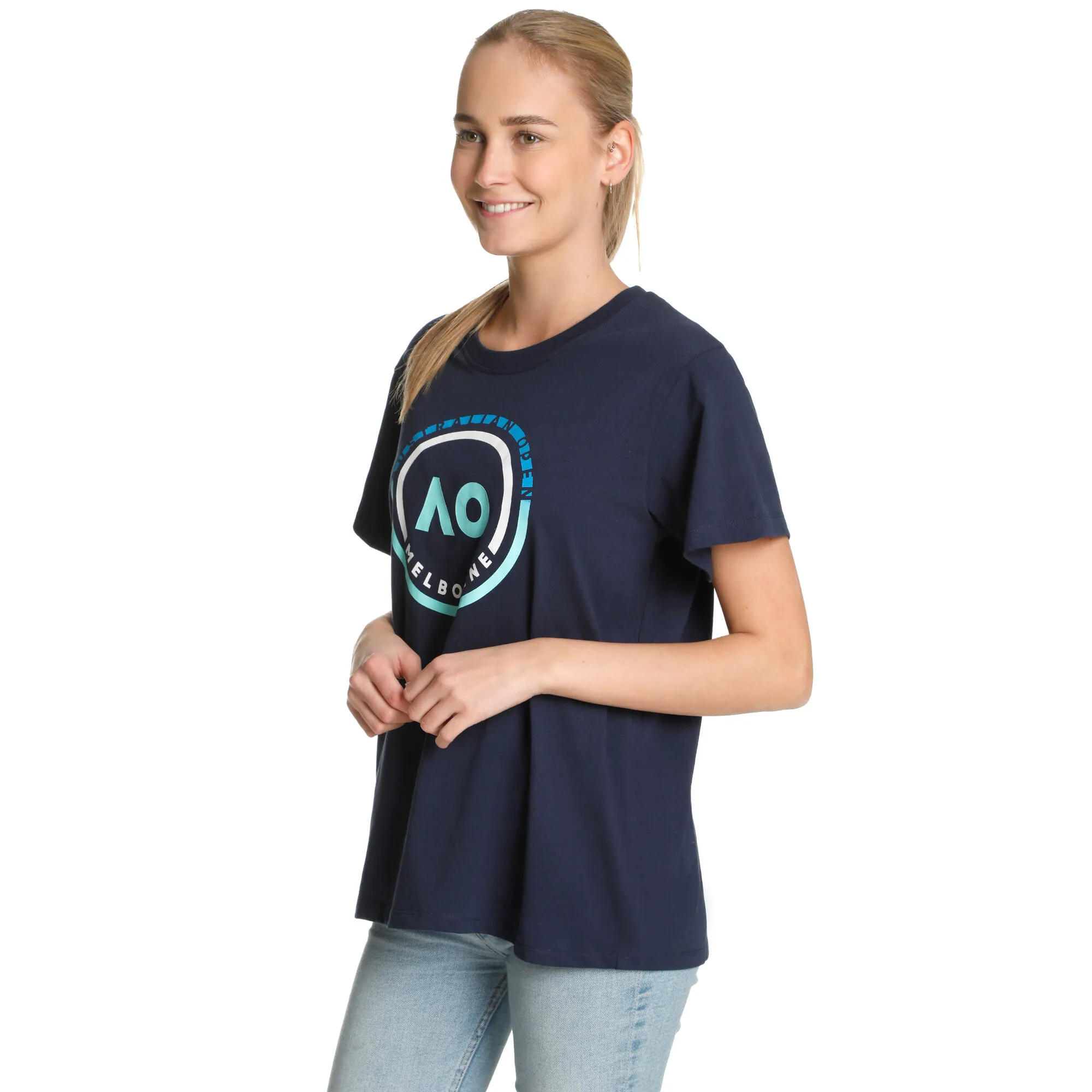 Australian Open AO Round Logo Maglietta Donna - Blu Scuro, Blu - immagine 3