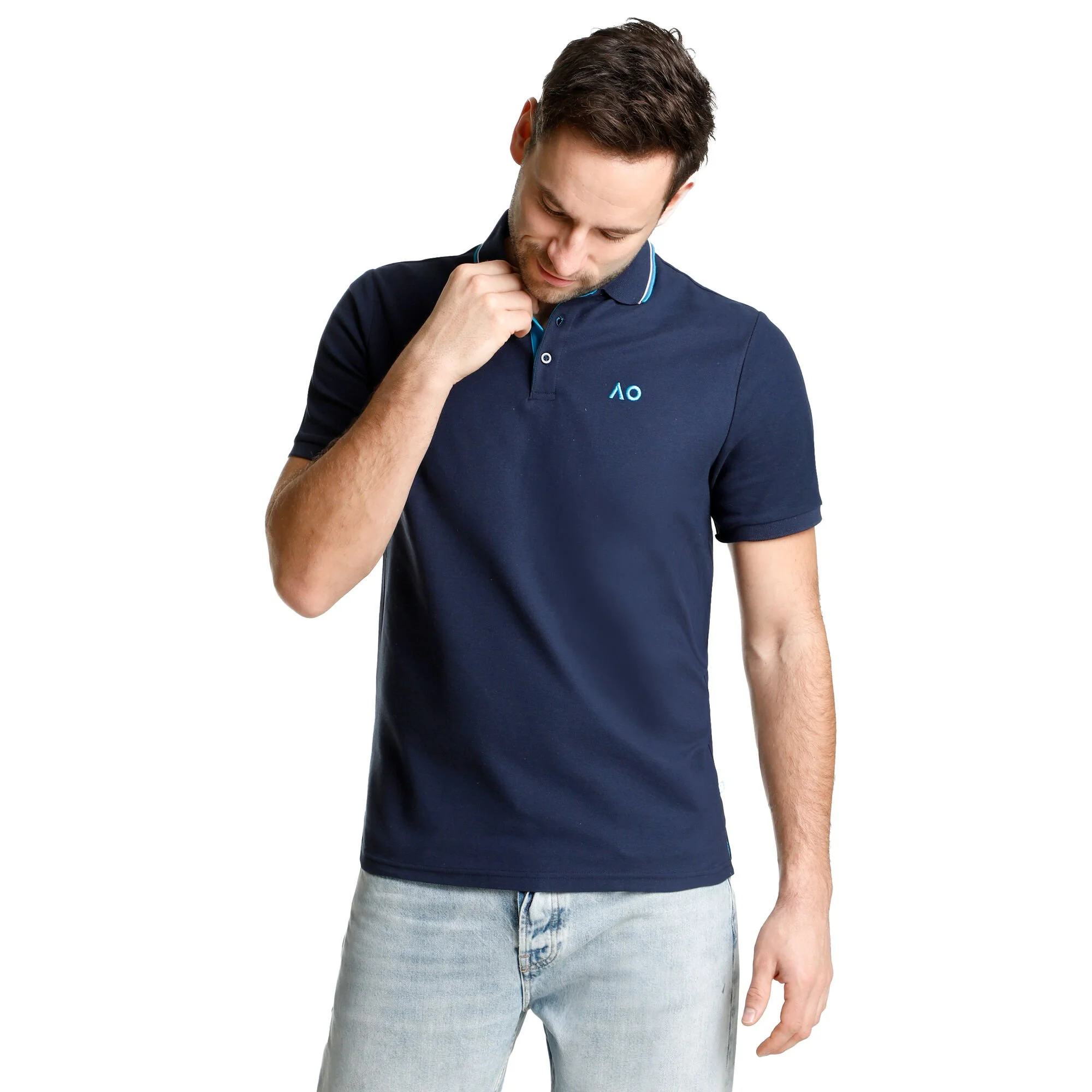 Australian Open AO Player Polo Uomini - Blu Scuro, Blu - immagine 3