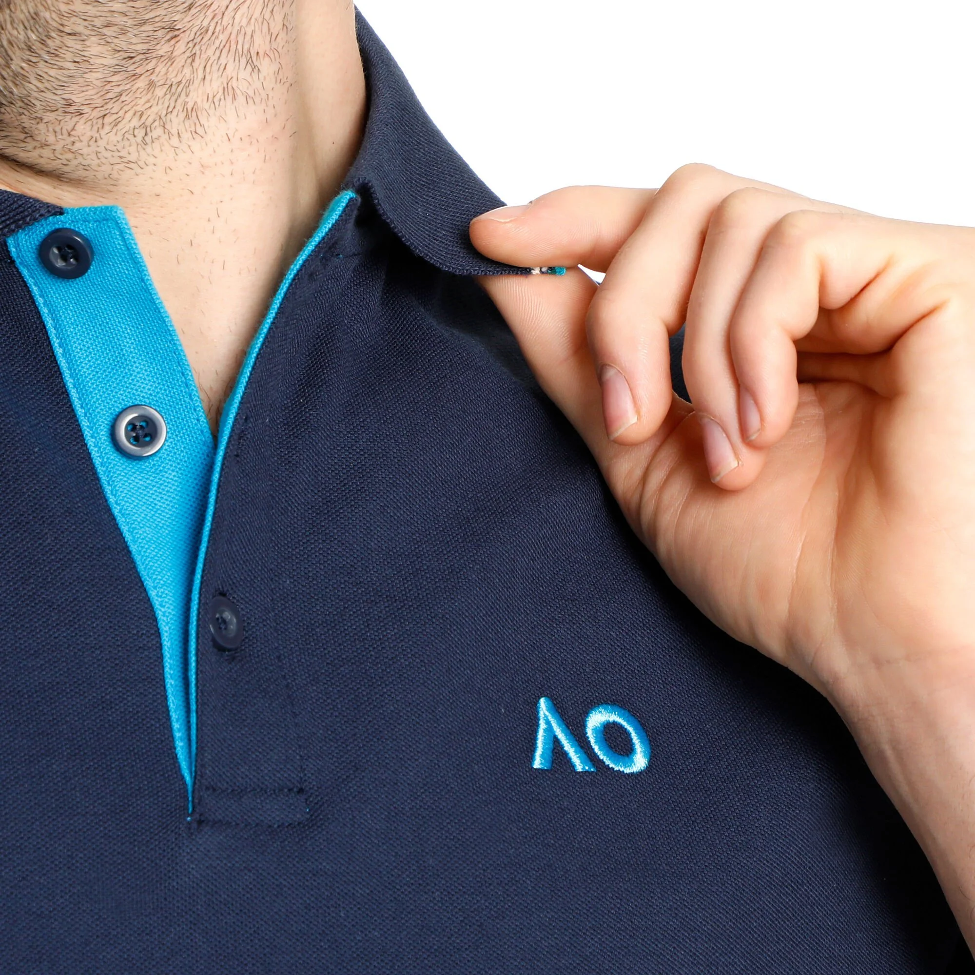 Australian Open AO Player Polo Uomini - Blu Scuro, Blu - immagine 5
