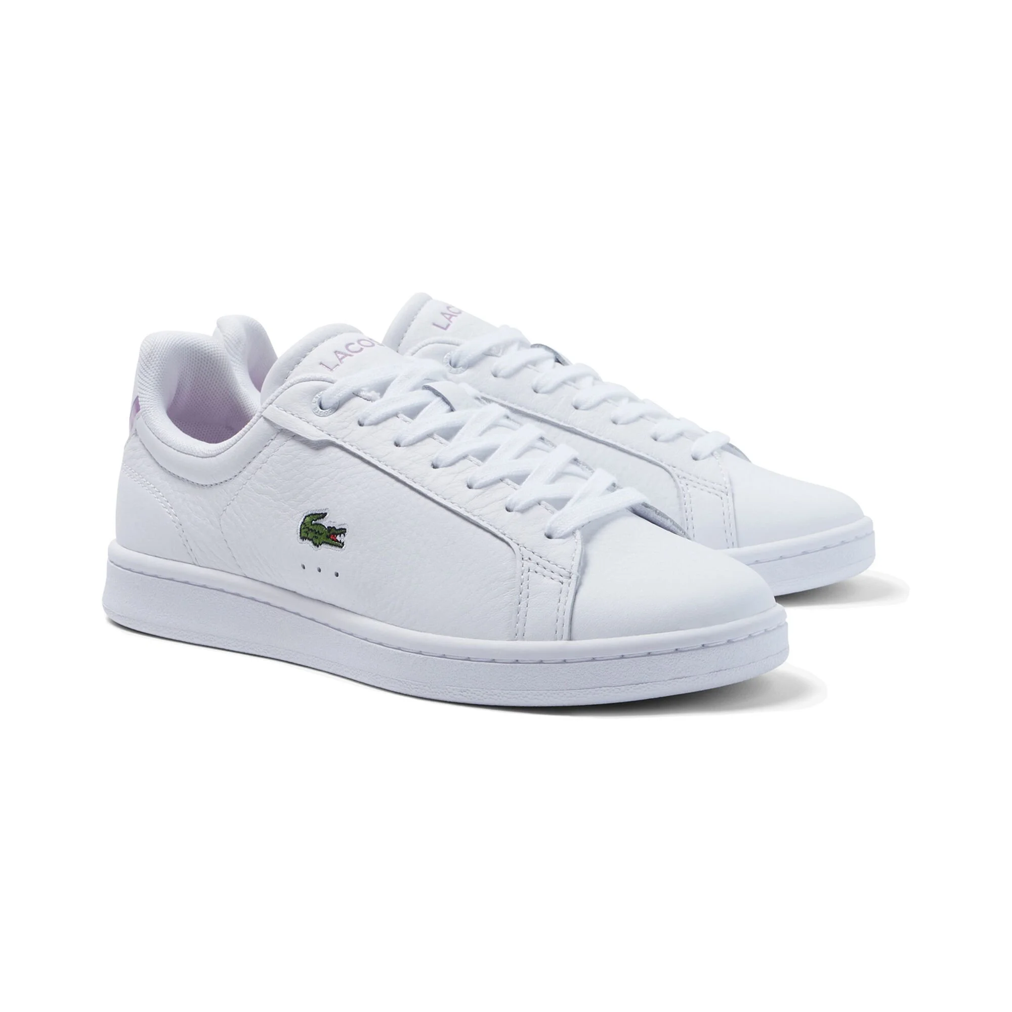 Lacoste Carnaby Pro Scarpa Per Il Tempo Libero Donna - Bianco, Lilla - immagine 4