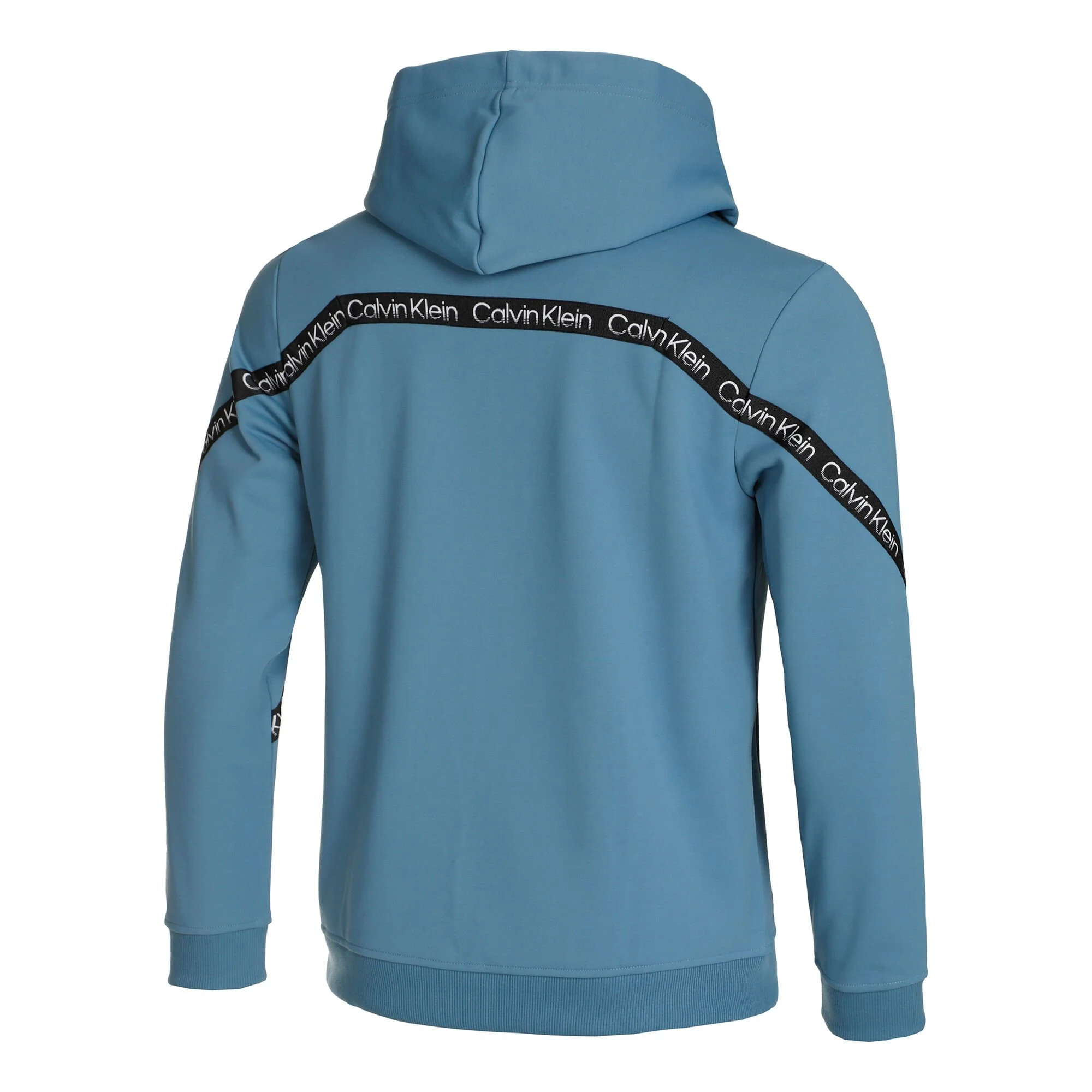 Calvin Klein 1/4 Zip Felpa Con Cappuccio Uomini - Blu - immagine 2