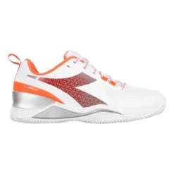 Diadora Blushield Torneo Scarpa Per Terra Rossa Donna - Bianco, Arancione