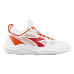 Diadora Speed Blushield Fly 3+ Scarpa Per Terra Rossa Donna - Bianco, Arancione