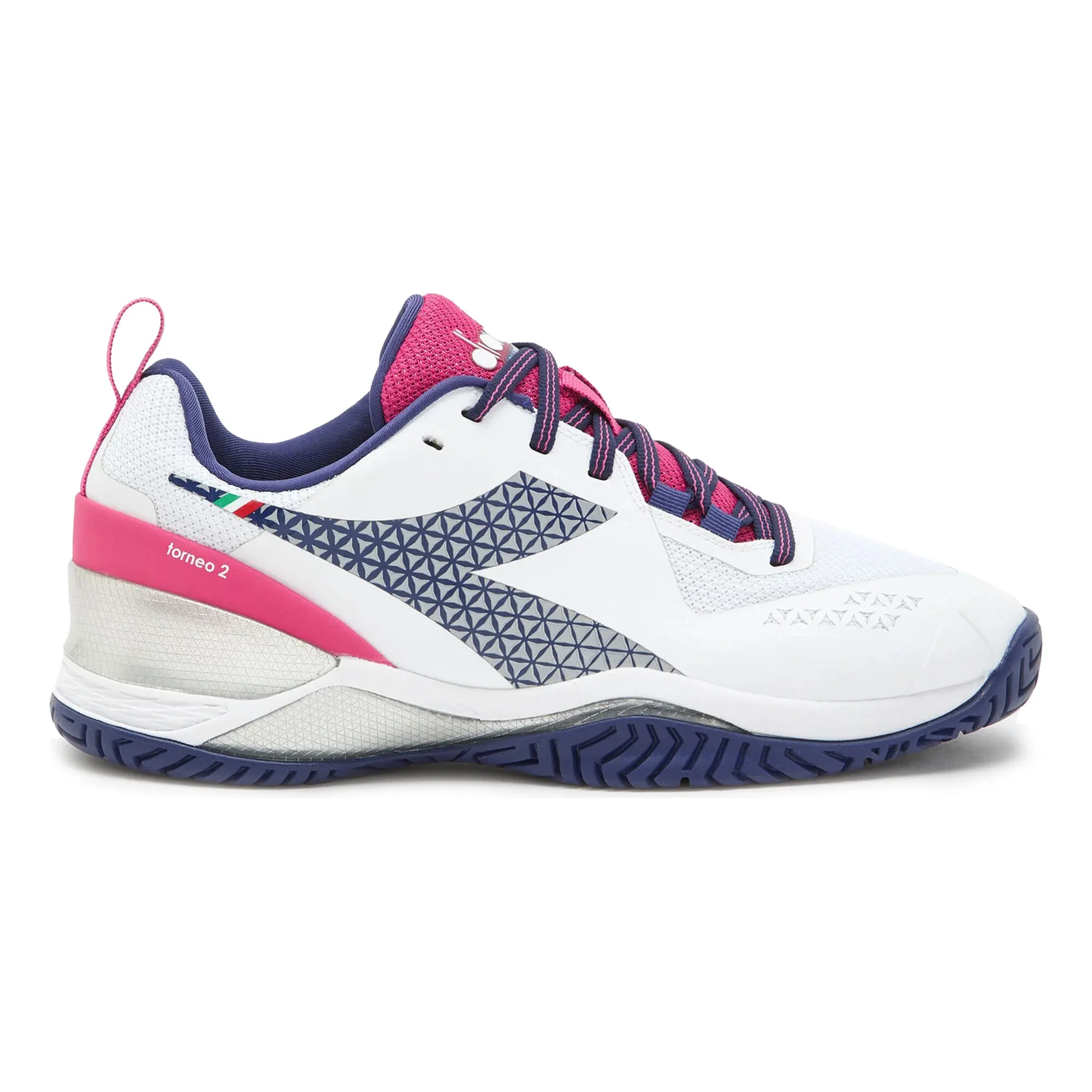 Diadora Blueshield Torneo 2 Donna - Bianco, Rosso