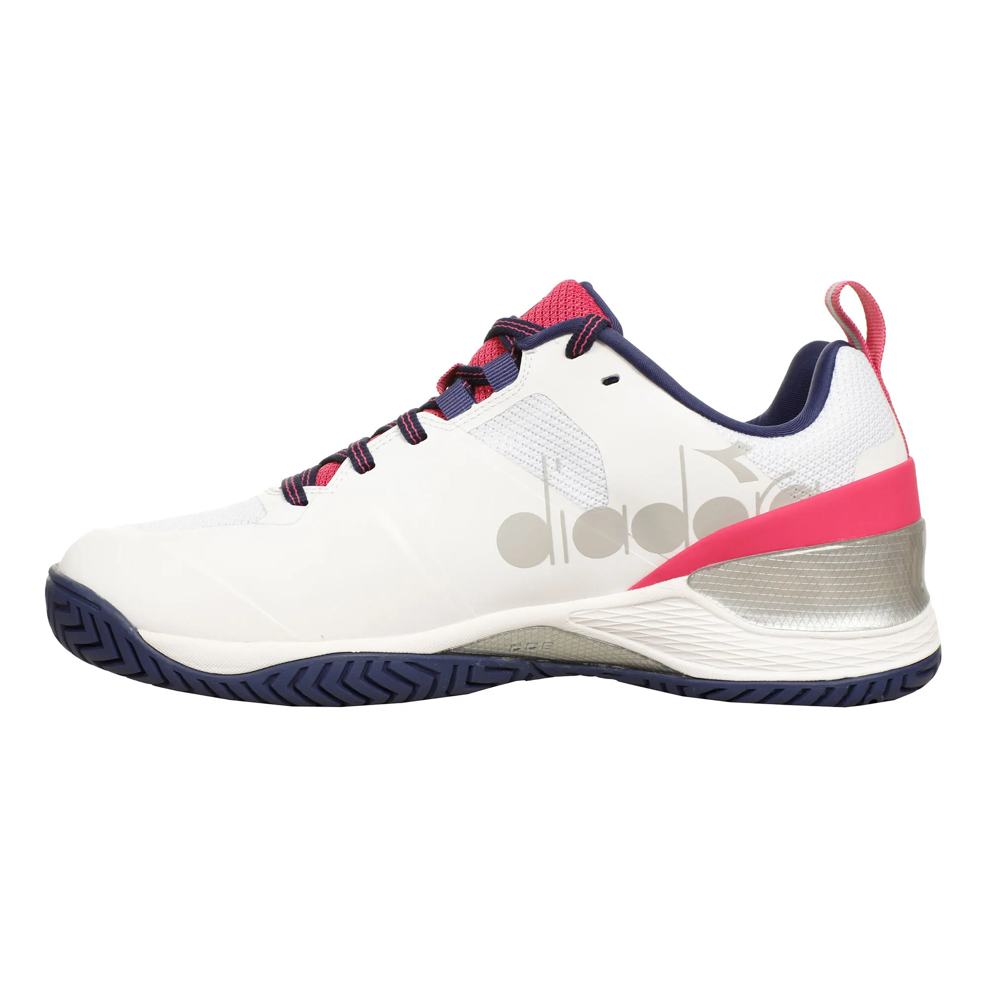 Diadora Blueshield Torneo 2 Donna - Bianco, Rosso - immagine 2