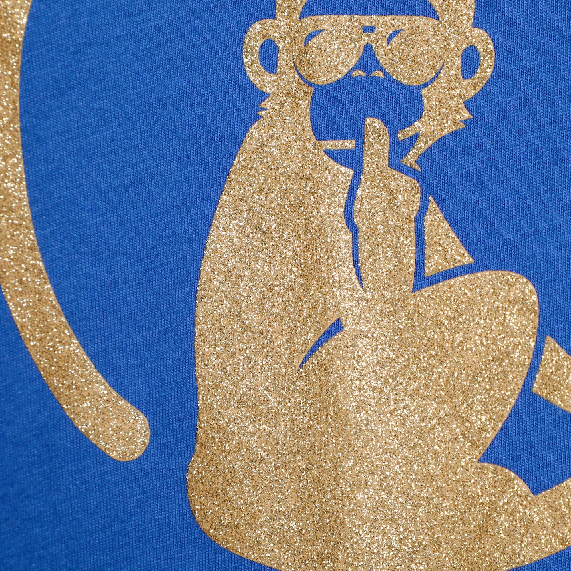 Quiet Please Retro Logo Maglietta Donna - Blu, Oro - immagine 7