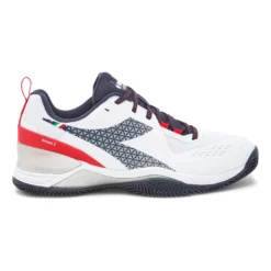 Diadora Blushield Torneo 2 Scarpa Per Terra Rossa Uomini - Bianco, Blu Scuro