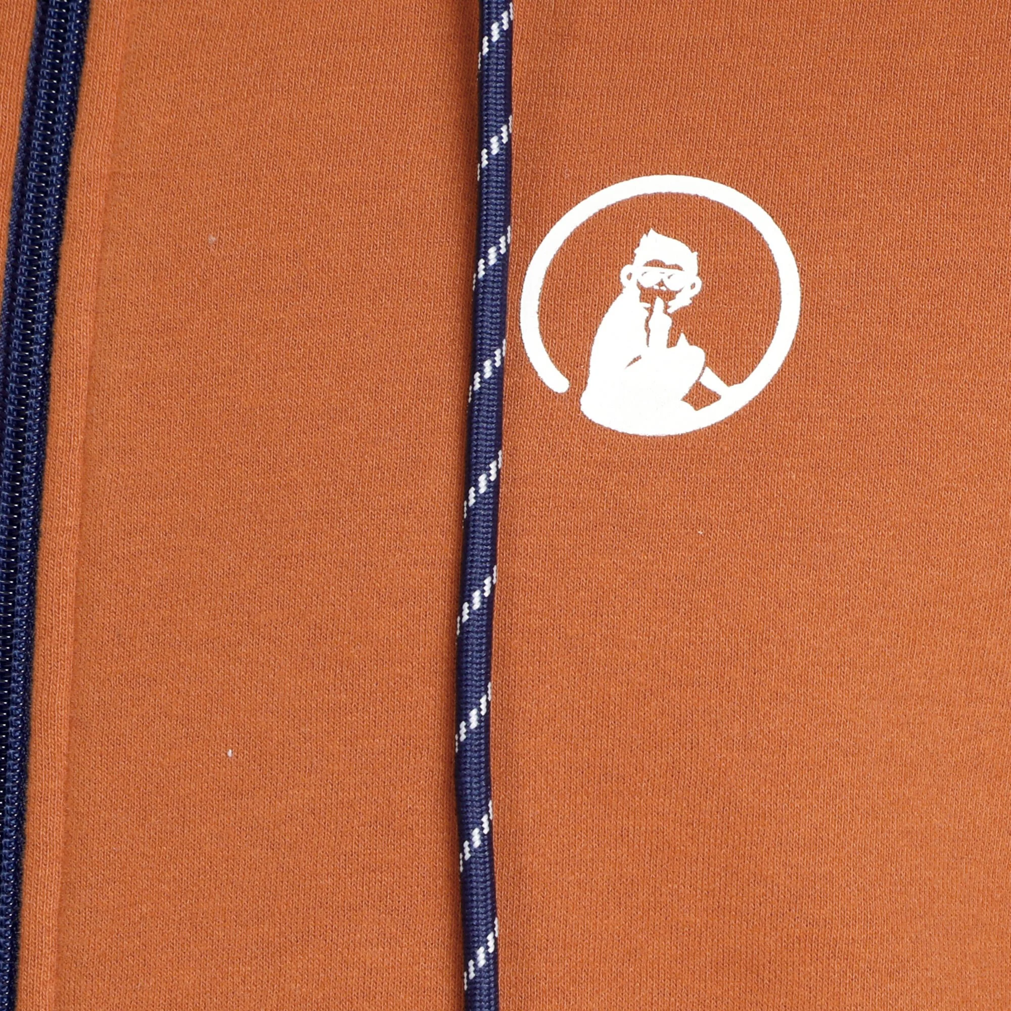 Quiet Please Retro Monkey Felpa Uomini - Arancione, Multicolore - immagine 5