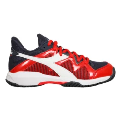 Diadora B.Icon 2 AC Scarpa Per Tutte Le Superfici Bambini - Blu Scuro, Rosso