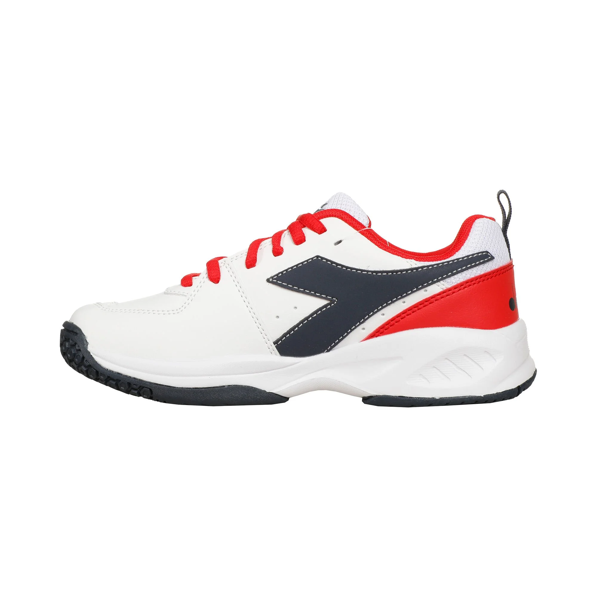 Diadora S. Challenge 5 SL AC Scarpa Per Tutte Le Superfici Bambini - Bianco, Rosso - immagine 2