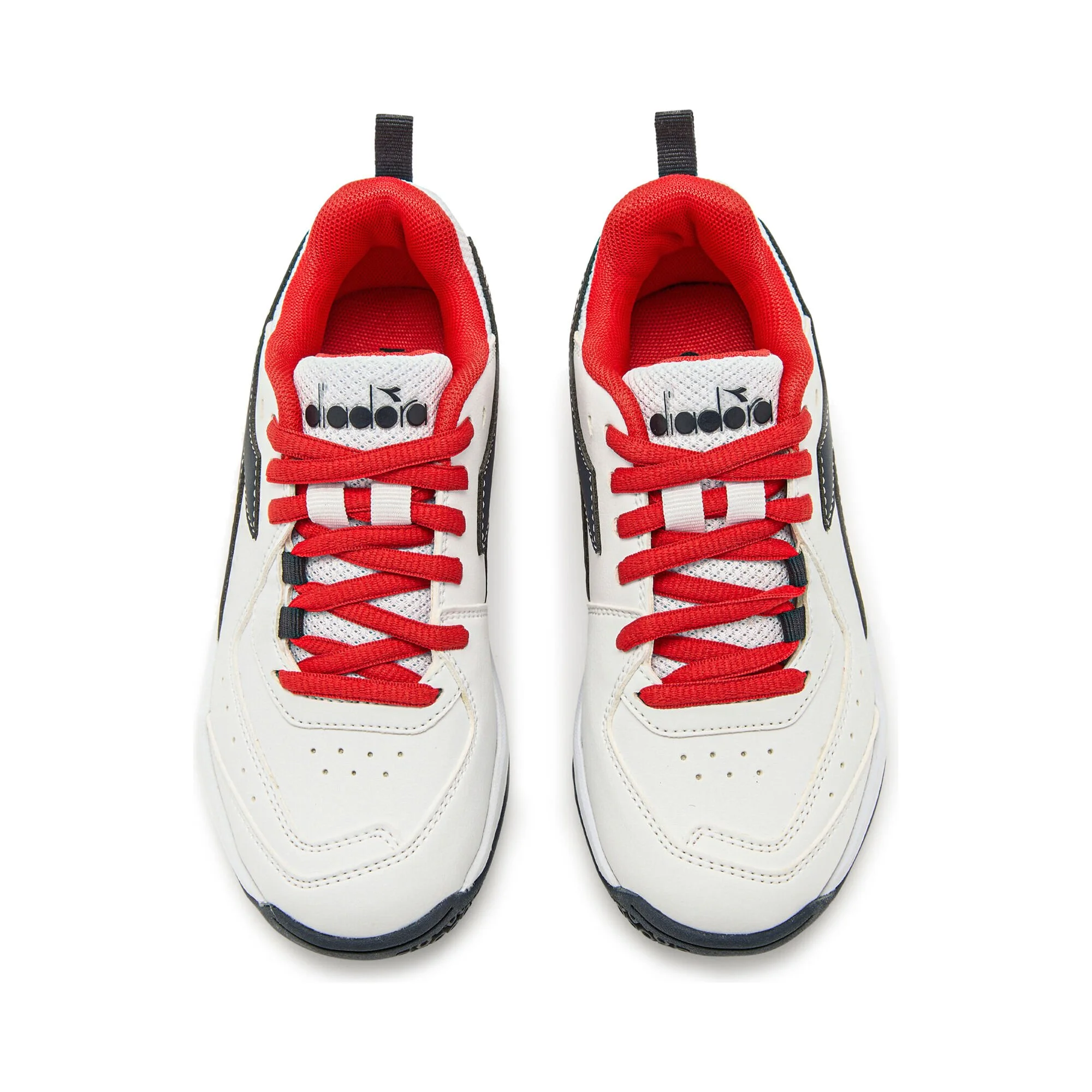 Diadora S. Challenge 5 SL AC Scarpa Per Tutte Le Superfici Bambini - Bianco, Rosso - immagine 3