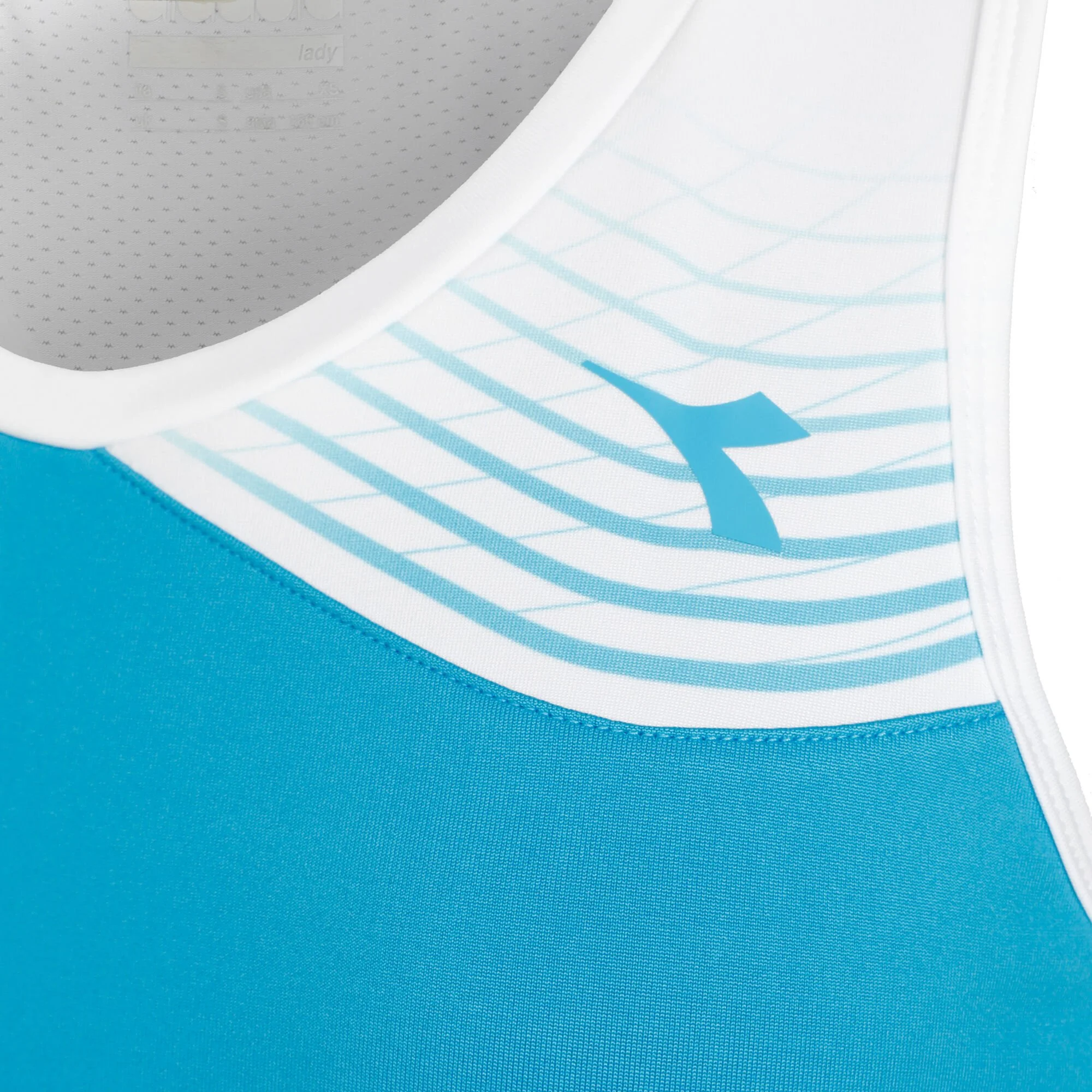 Diadora Court Abito Donna - Turchese, Bianco - immagine 3