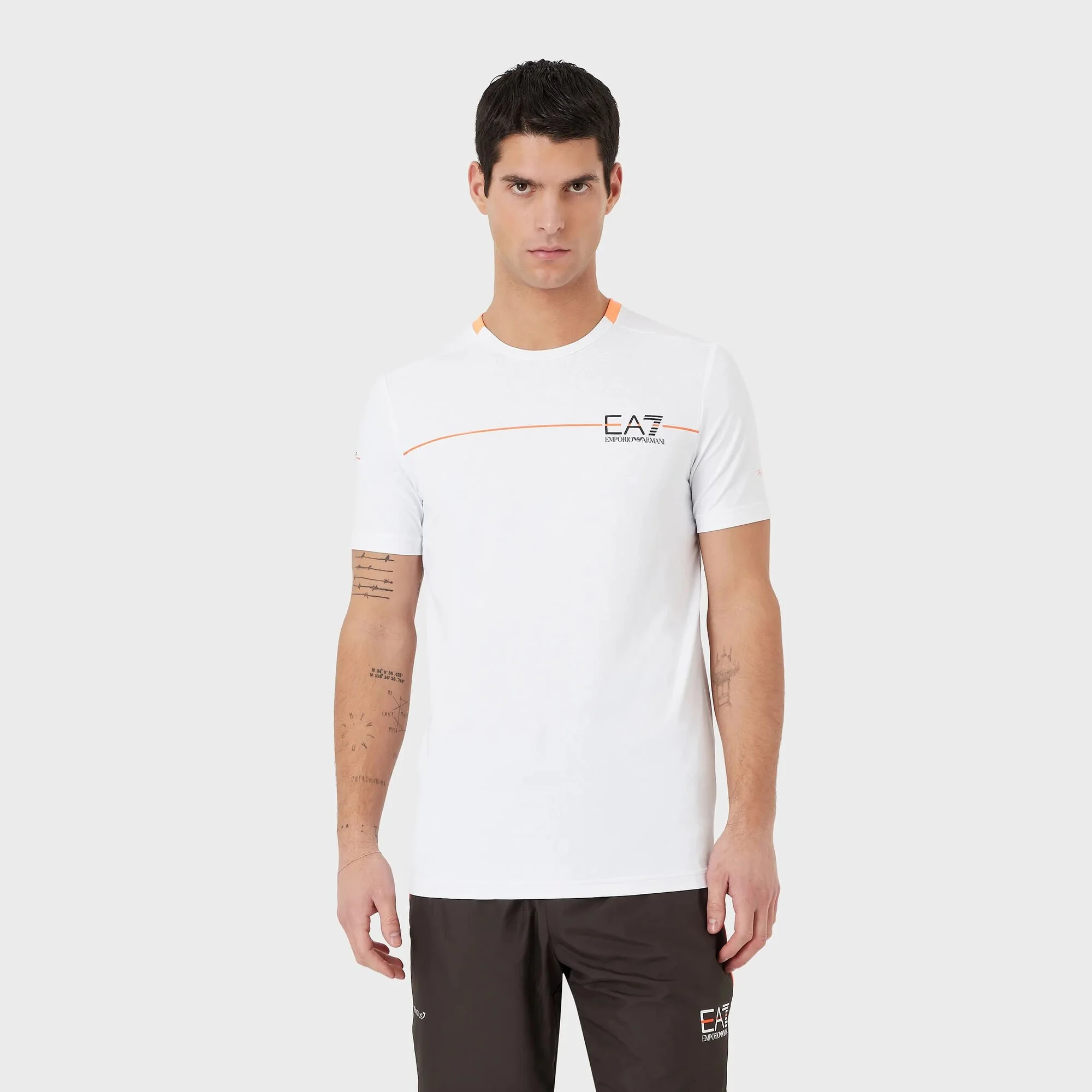 EA7 Uomini - Bianco, Arancione - immagine 3