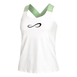 Endless Iconic Canottiera Donna - Bianco, Verde Chiaro