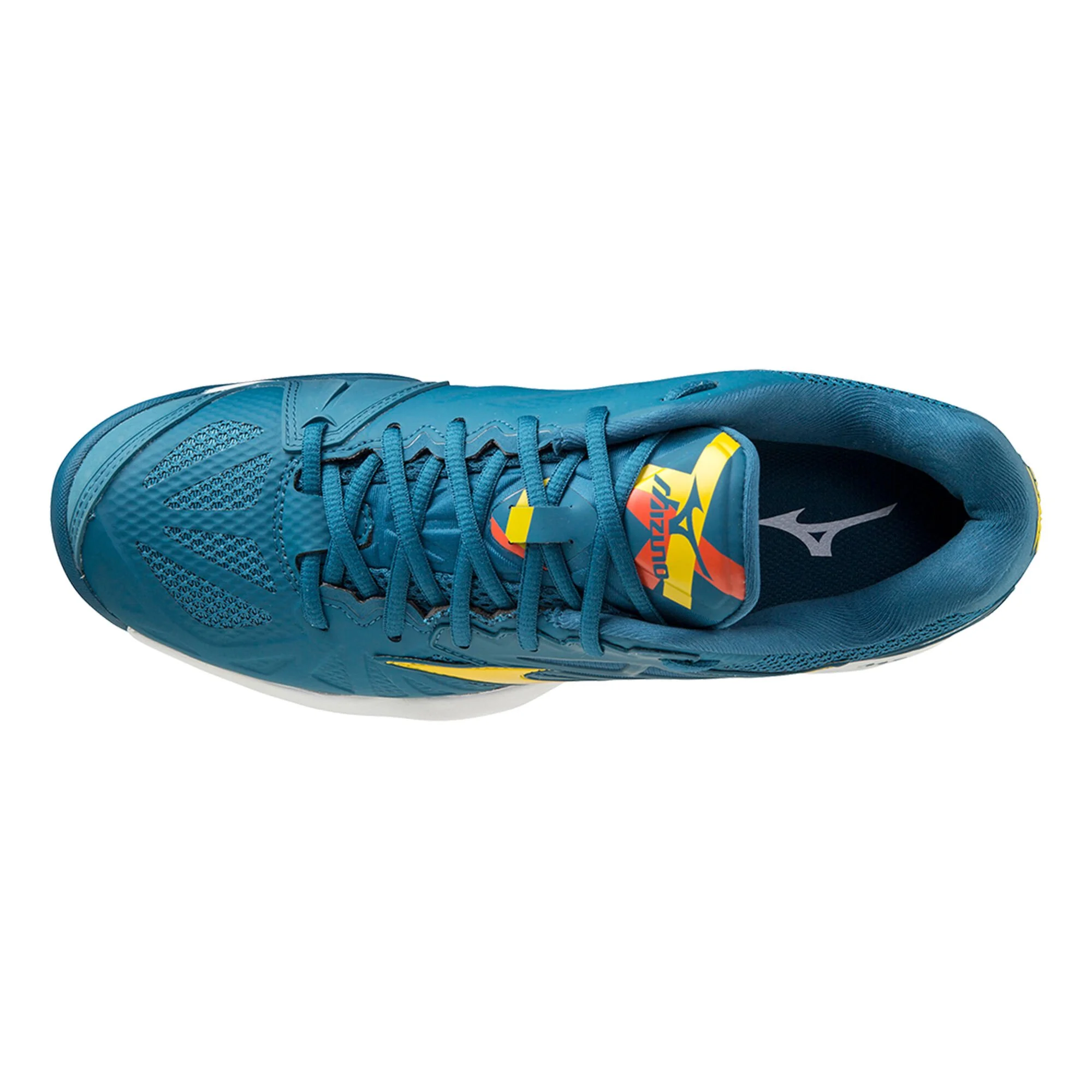 Mizuno Wave Intense Tour 5 Scarpa Per Terra Rossa Uomini - Color Petrolio, Giallo - immagine 3