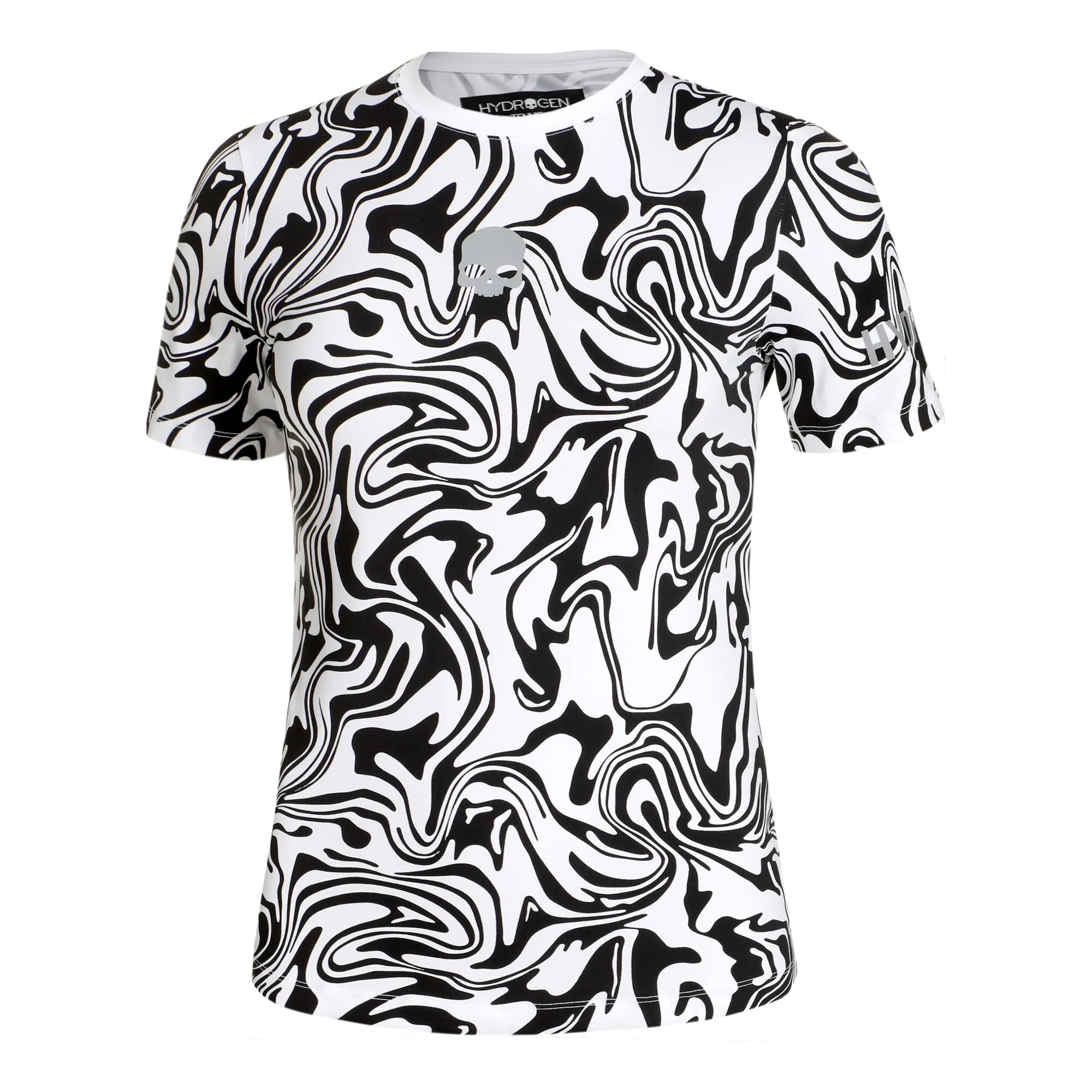 Hydrogen Tech Chrome Maglietta Donna - Bianco, Nero