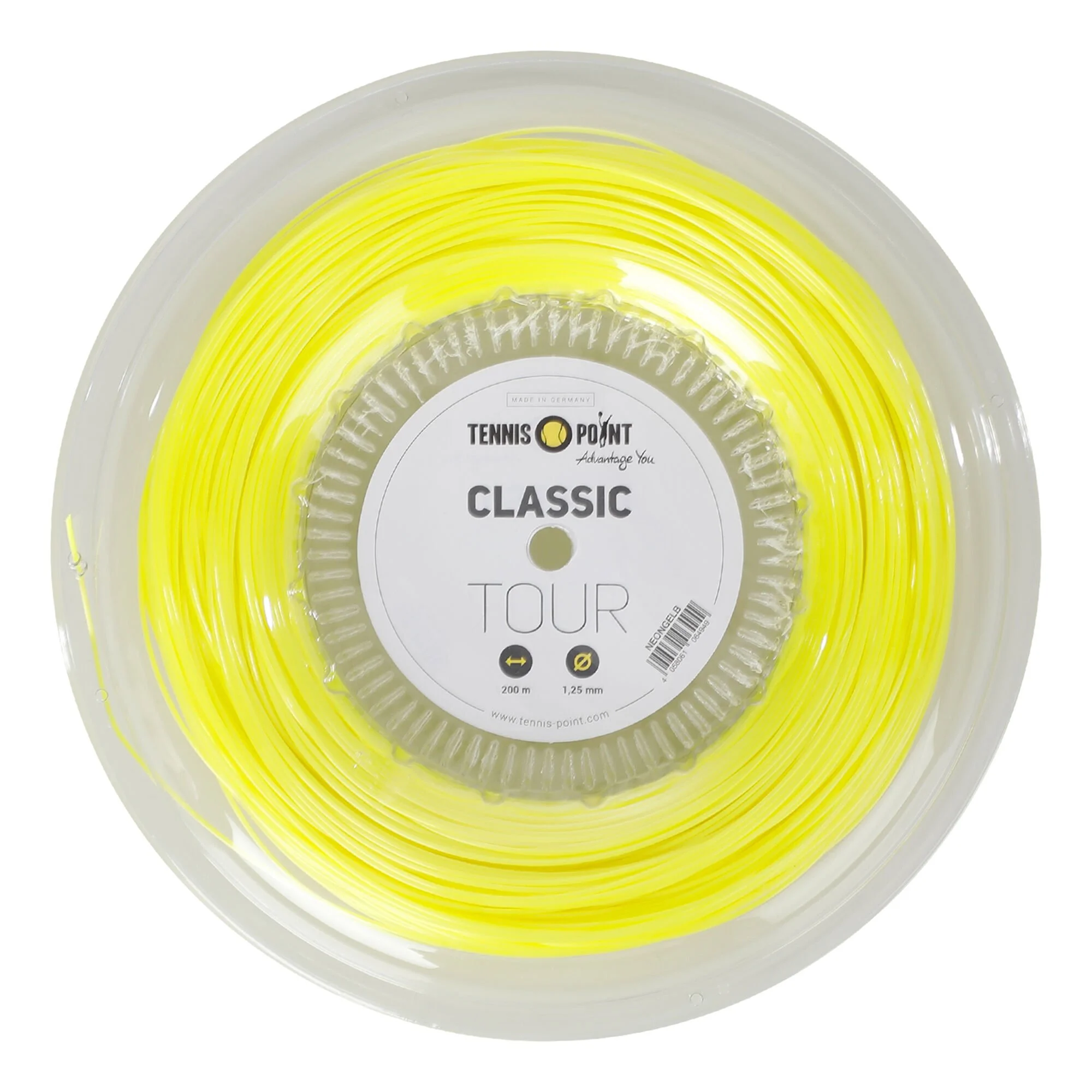 Tennis-Point Classic Tour Rotolo Di Corde 200m - Giallo Neon