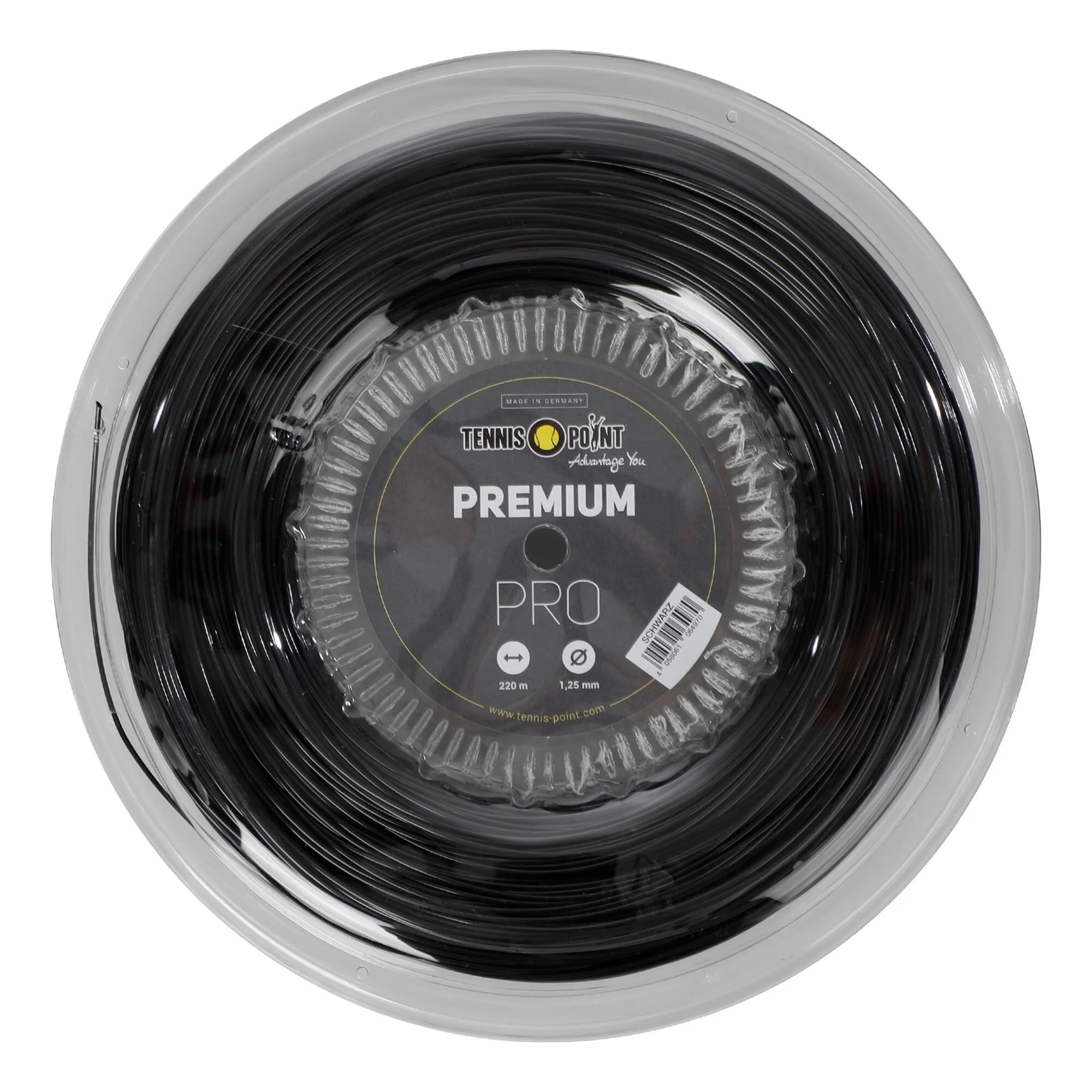 Tennis-Point Premium Pro Rotolo Di Corde 220m - Nero