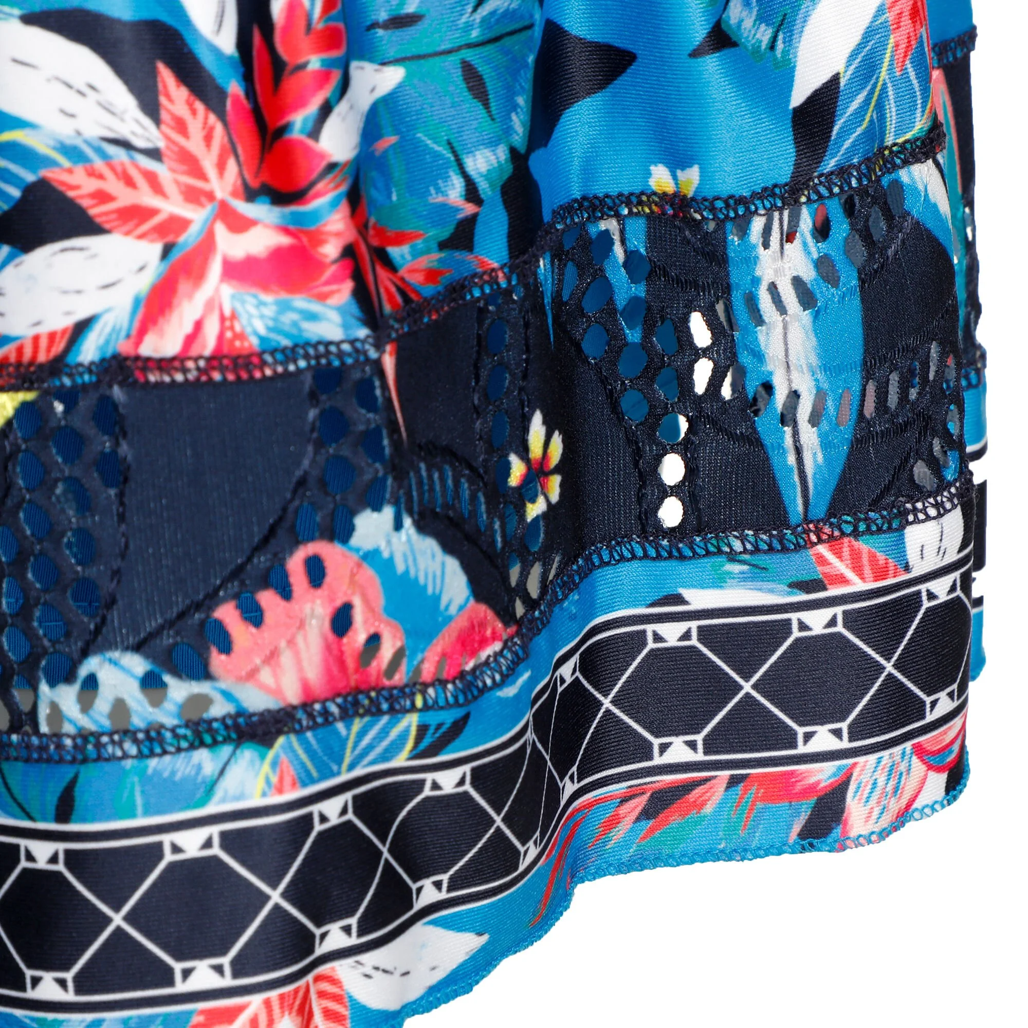 Lucky In Love Long Beach Bound Smocked Gonna Donna - Blu, Multicolore - immagine 3