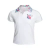 Lucky In Love Flower Frenzy Polo Ragazze - Bianco, Multicolore