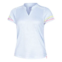 Lucky In Love Chambray Blossom Maglietta Donna - Blu Chiaro, Multicolore