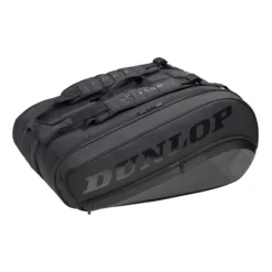 Dunlop CX Performance Thermo Borsa Per Racchetta Da 12 - Nero, Nero Brillante
