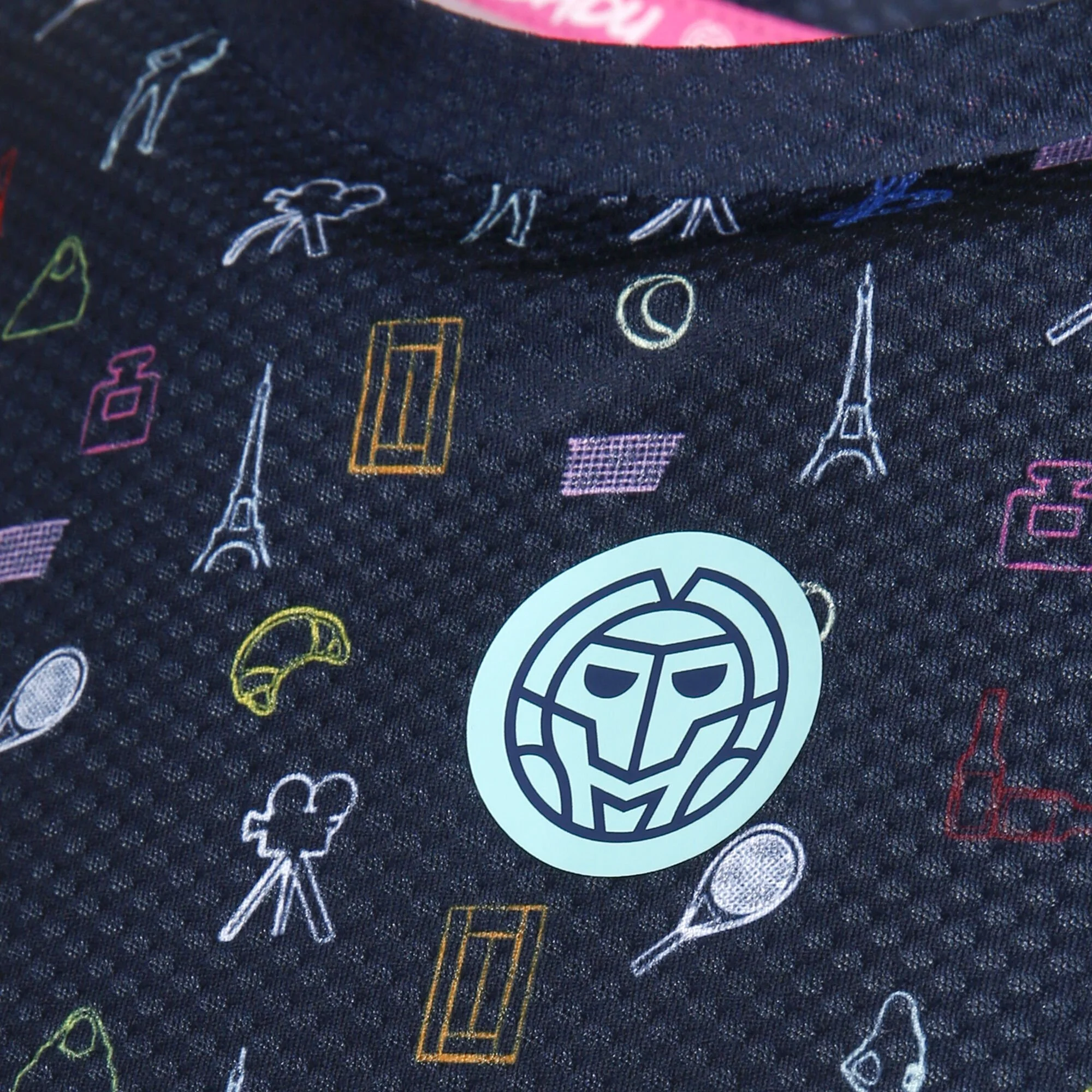 BIDI BADU Majira Tech Maglietta Donna - Blu Scuro, Multicolore - immagine 3