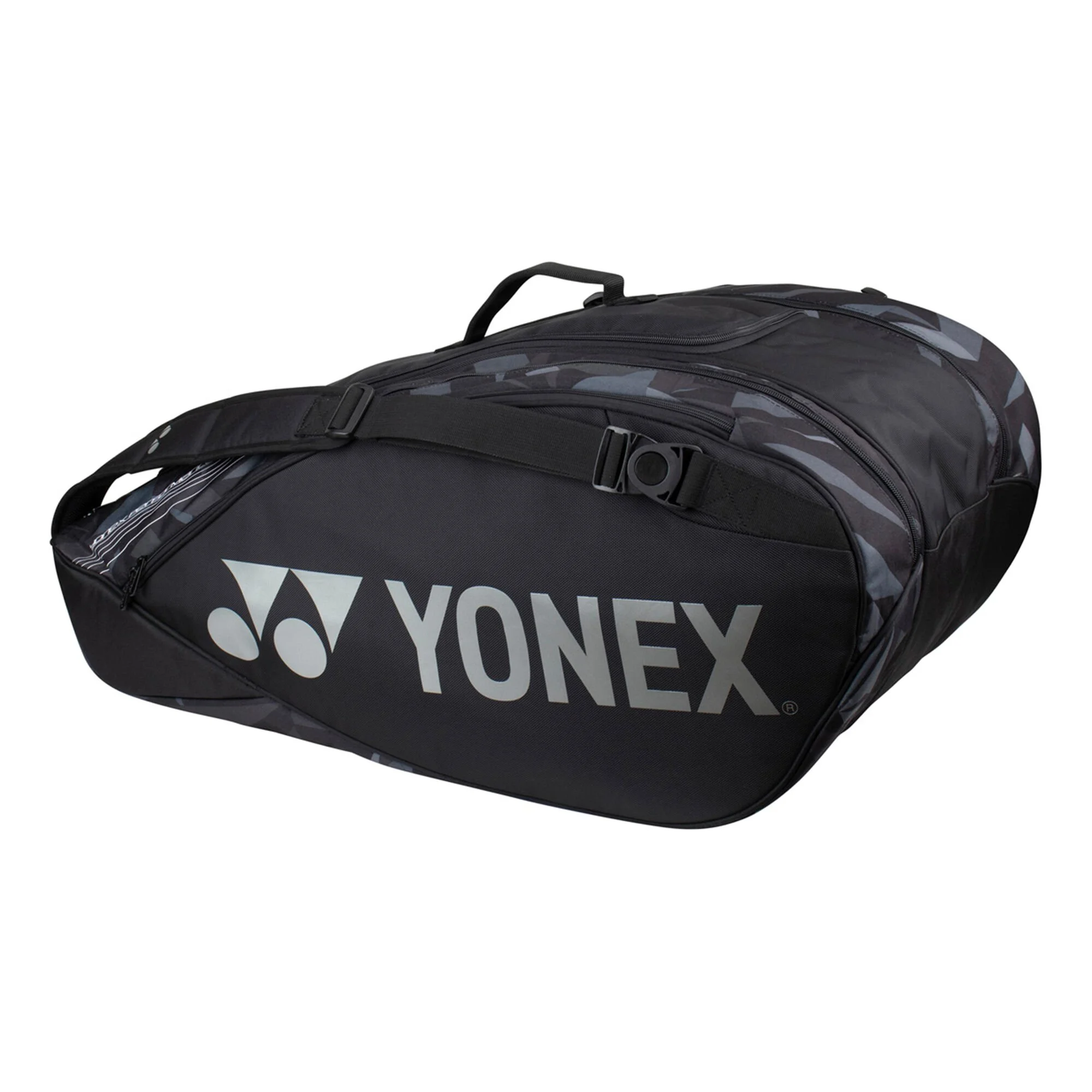 YONEX Pro Racquet Bag Borsa Per Racchetta Da 9 - Nero, Grigio - immagine 3