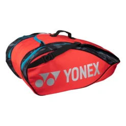 YONEX Pro Racquet Bag Borsa Per Racchetta Da 9 - Rosso, Nero
