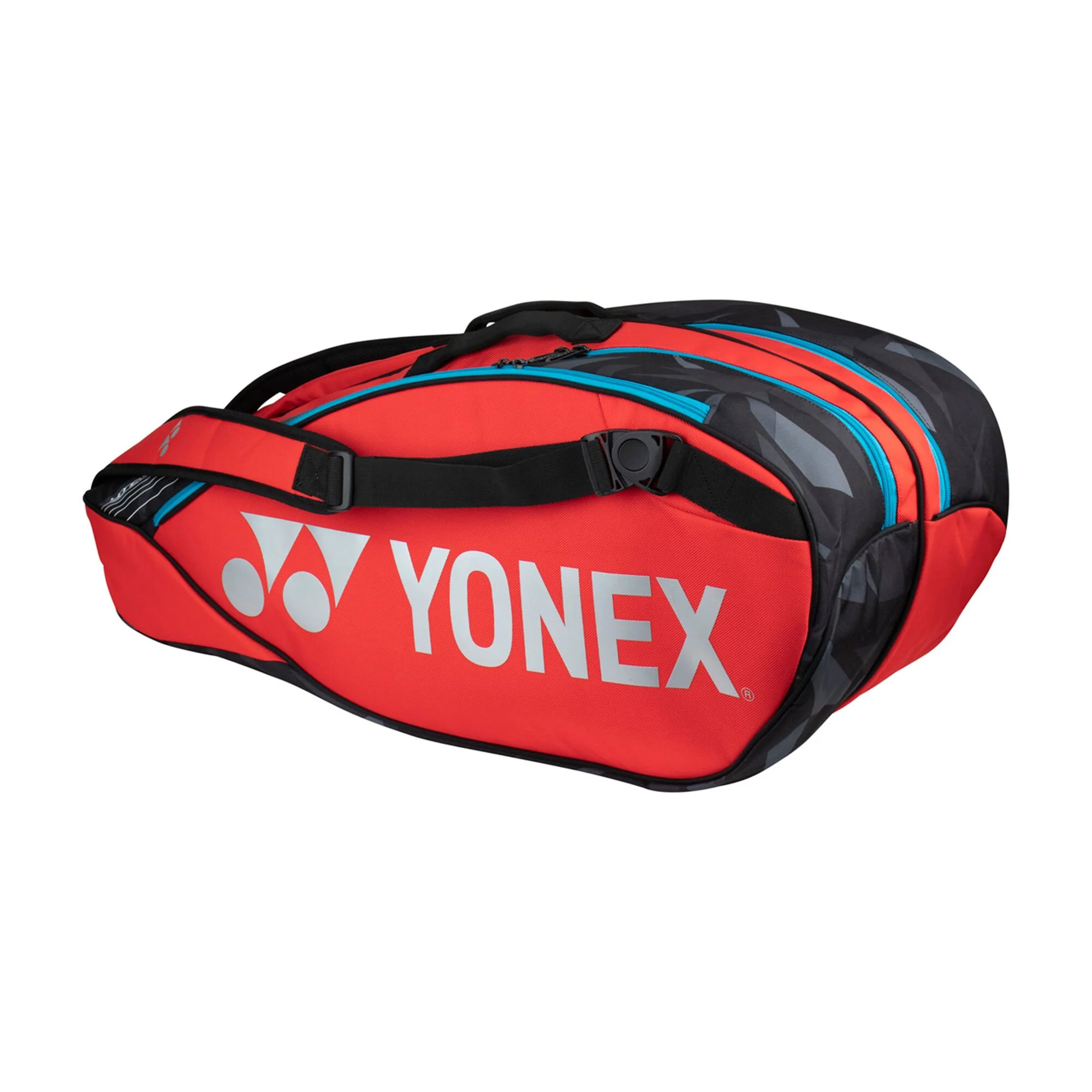 YONEX Pro Racquet Bag Borsa Per Racchetta Da 6 - Rosso, Nero - immagine 4