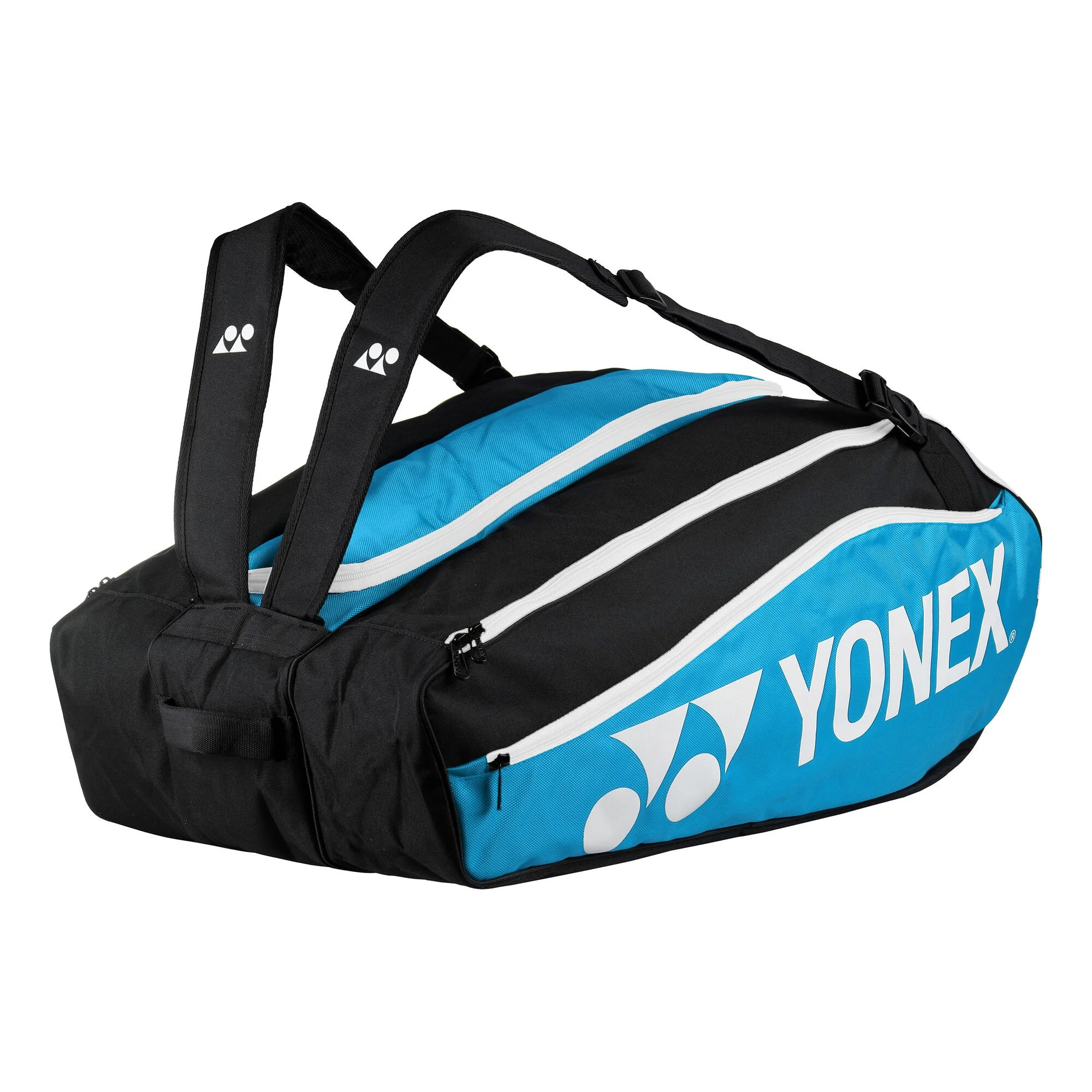 YONEX Club Line Racket Bag Borsa Per Racchetta Da 12 - Blu, Nero - immagine 7