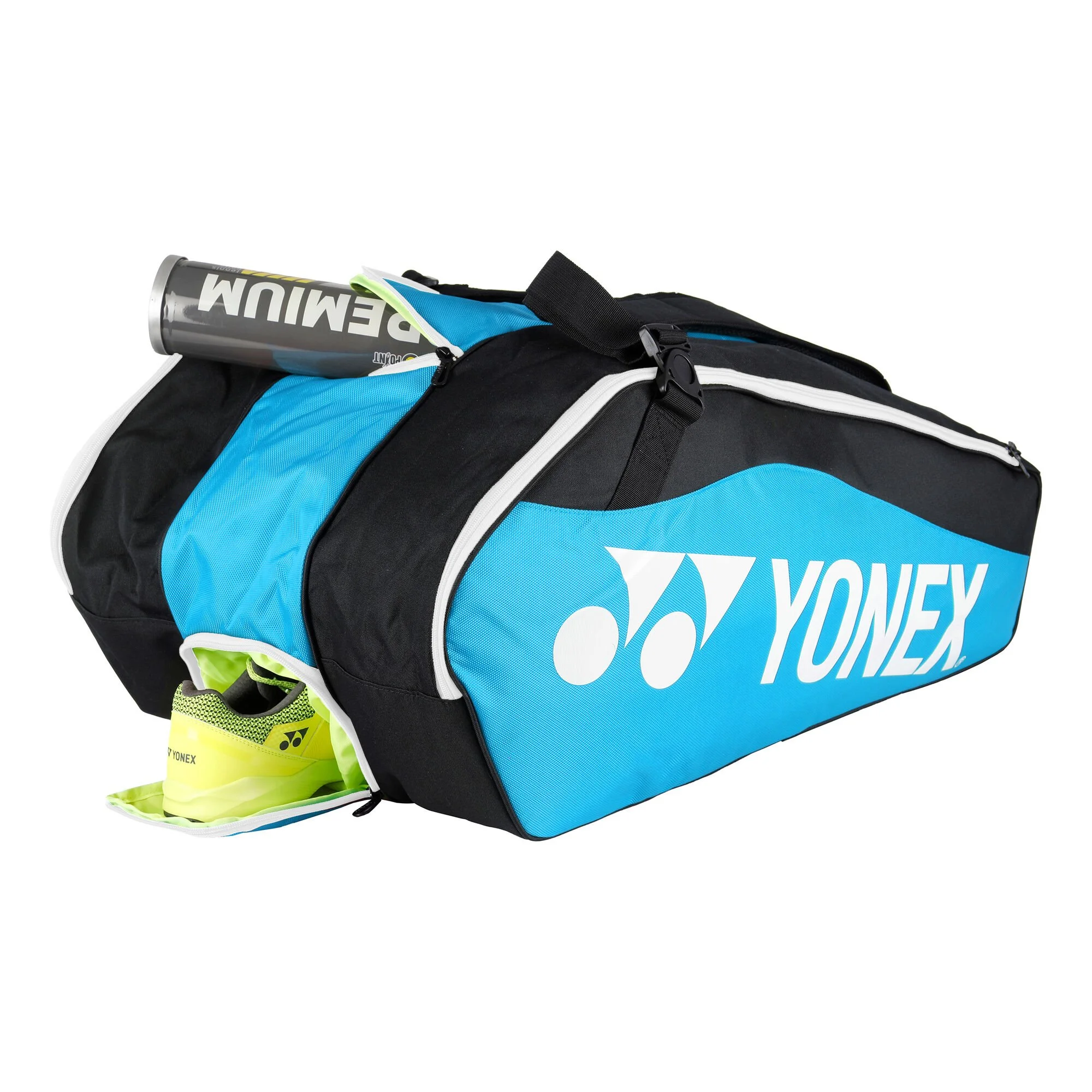 YONEX Club Line Racket Bag Borsa Per Racchetta Da 12 - Blu, Nero - immagine 5