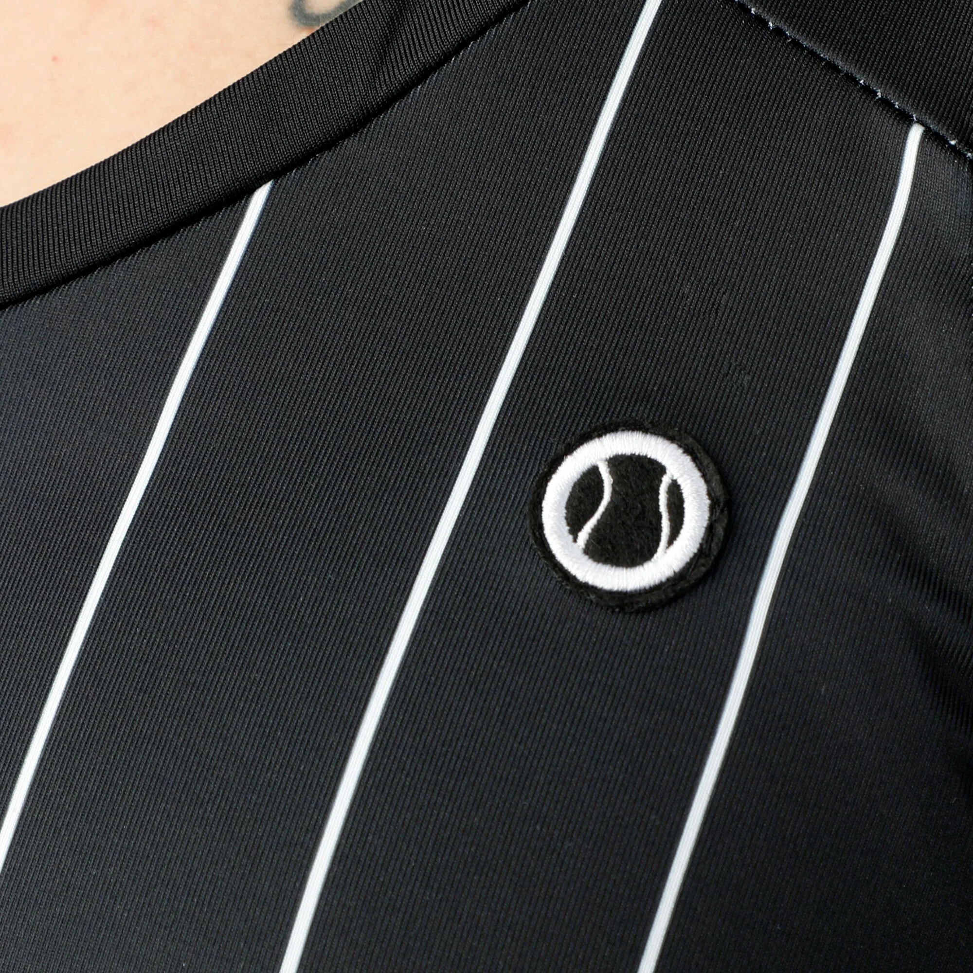 Tennis-Point Stripes Abito Edizione Speciale Donna - Nero, Bianco - immagine 5