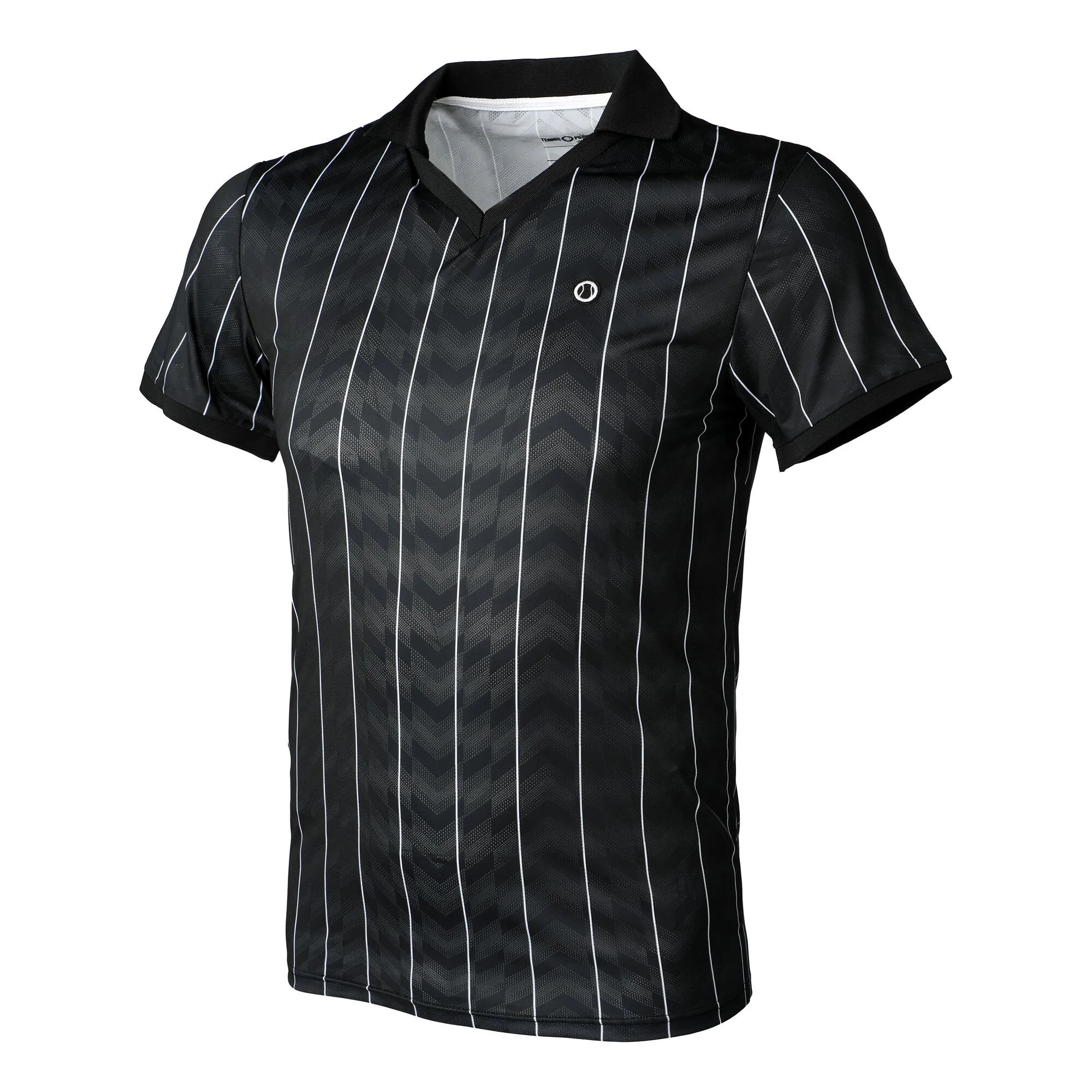 Tennis-Point Stripes Polo Edizione Speciale Uomini - Nero, Bianco