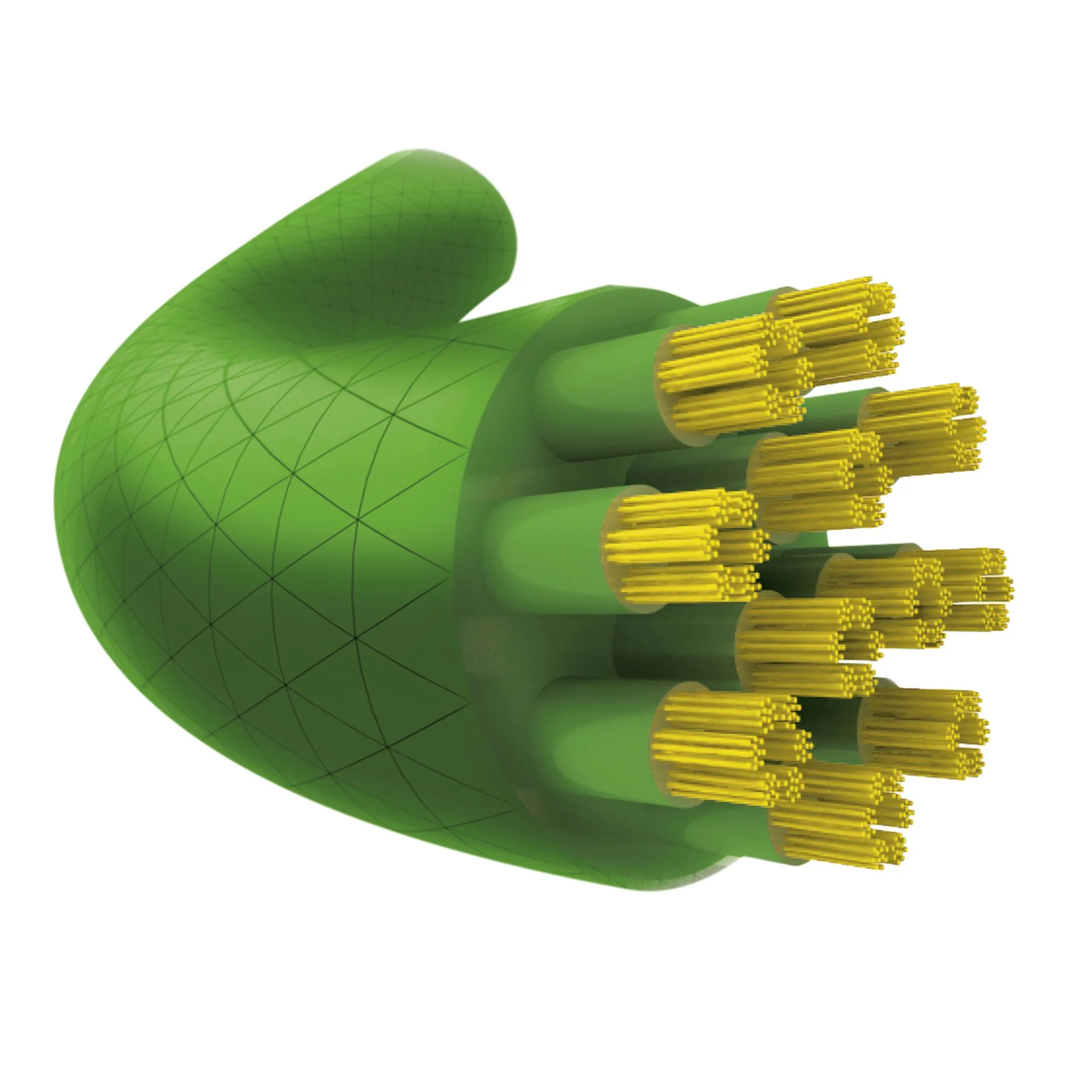 TECNIFIBRE 305 Squash Set Di Corde 10m - Verde Neon - immagine 2