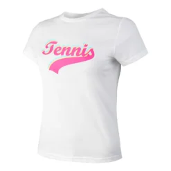 Tennis-Point Tennis Signature Maglietta Donna - Bianco, Multicolore