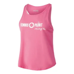 Tennis-Point Logo Canottiera Donna - Rosa, Bianco