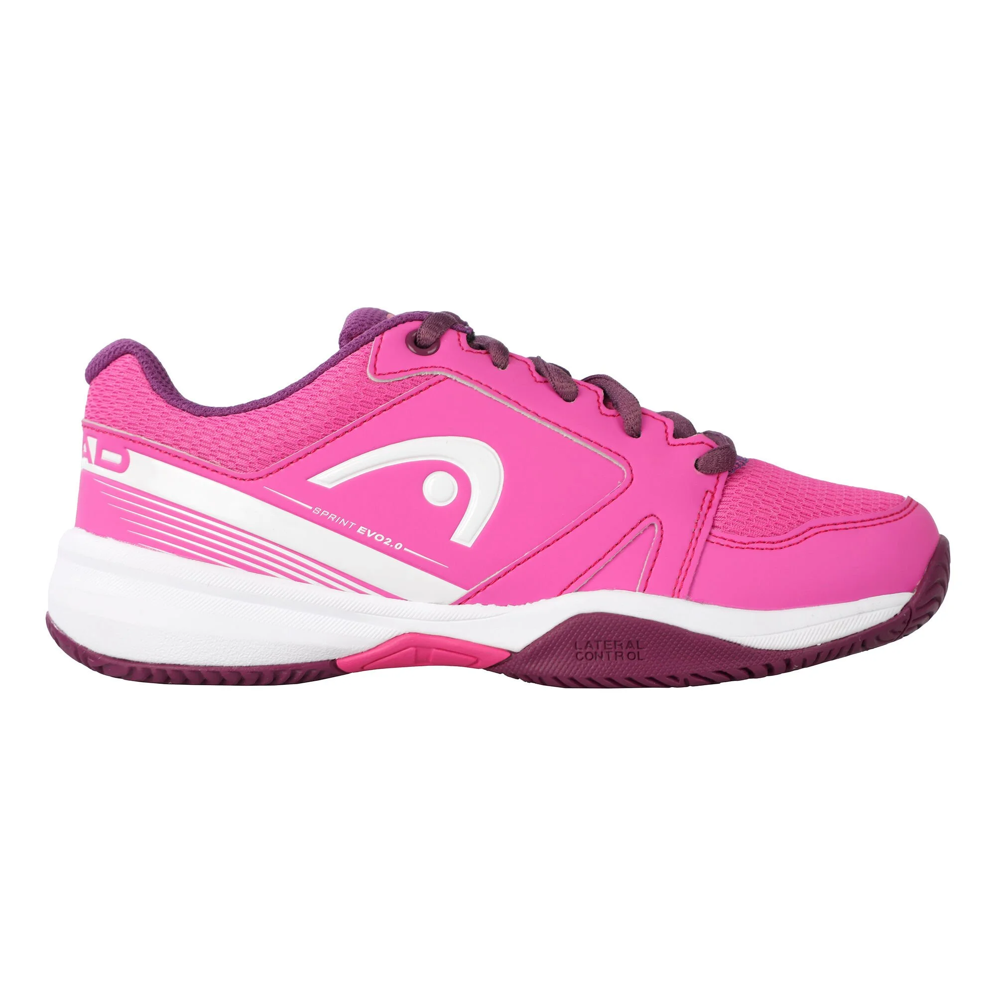 Head Sprint EVO 2.0 Scarpa Per Terra Rossa Edizione Speciale Bambini - Rosa, Lilla