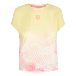 BIDI BADU Nadra Tech Maglietta Donna - Giallo, Rosa