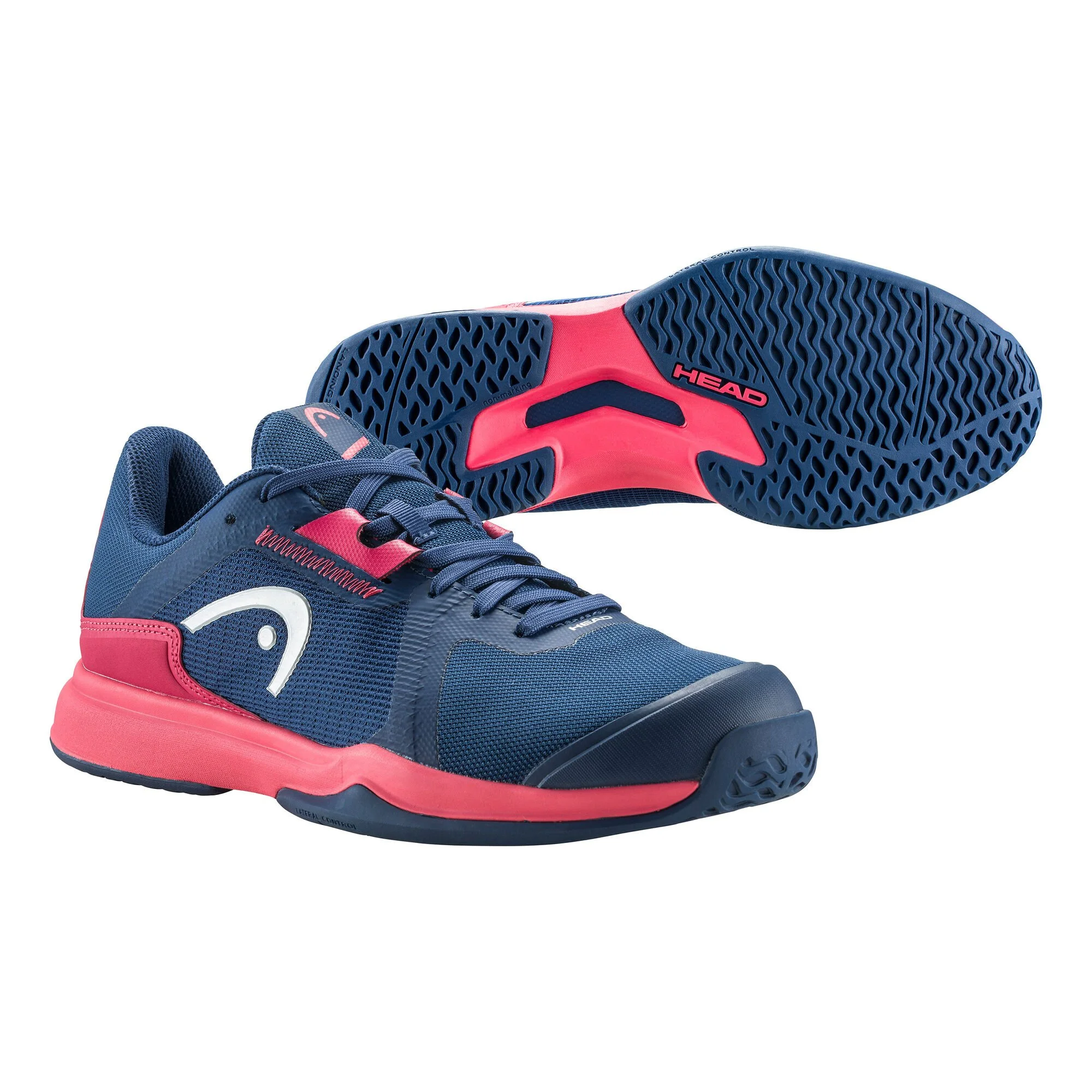 Head Sprint Team 3.5 Scarpa Per Tutte Le Superfici Donna - Blu, Corallo - immagine 6