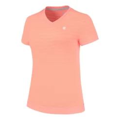 K-Swiss Hypercourt V-Neck Top Canottiera Donna - Albicocca