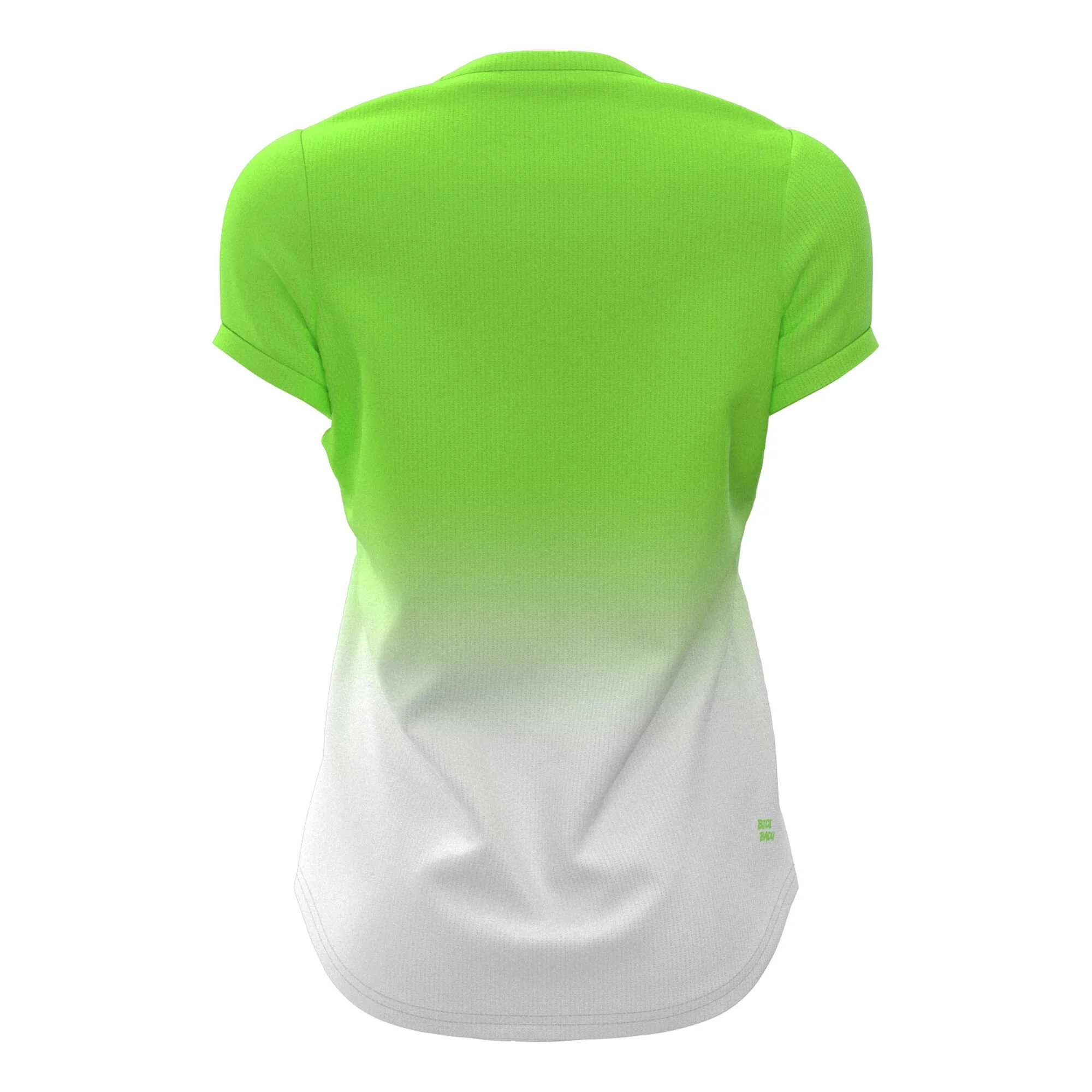 BIDI BADU Crew Gradiant Maglietta Donna - Verde Neon, Bianco - immagine 2