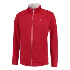 Dunlop Knitted Giacca Da Allenamento Uomini - Rosso, Bianco