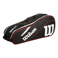 Wilson Advantage III Six Borsa Per Racchetta - Nero, Bianco