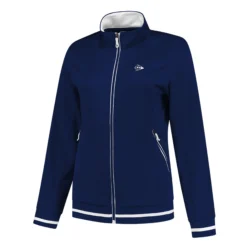 Dunlop Knitted Jacket Giacca Da Allenamento Ragazze - Blu Scuro