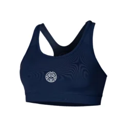 BIDI BADU Crew Medium Support Reggiseni Sportivi Donna - Blu Scuro