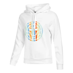 BIDI BADU Paris Chill Felpa Con Cappuccio Donna - Bianco, Multicolore